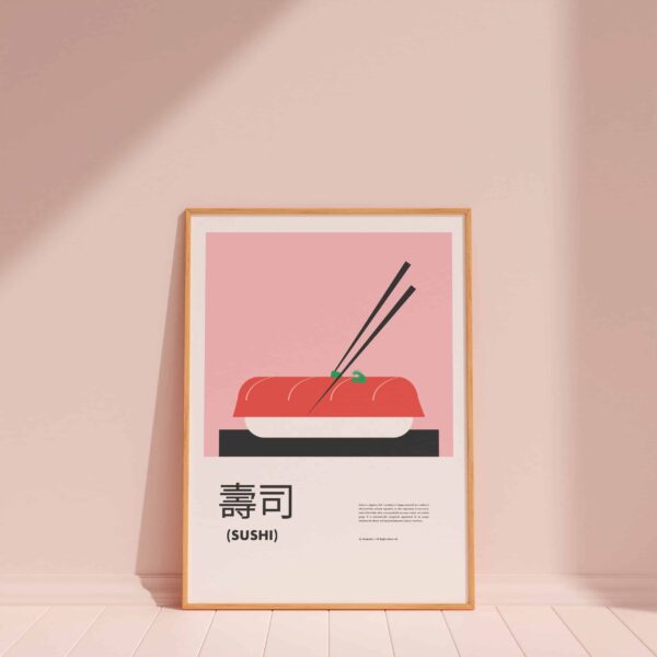 lamina del sr Bermúdez inspirada en la comida japonesa.