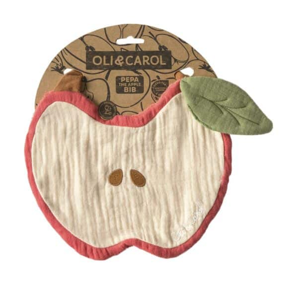 Babero para bebé con diseño de sandía. Perfecto para evitar manchas durante comidas en sus primeros meses. Un básico práctico con un toque divertido.