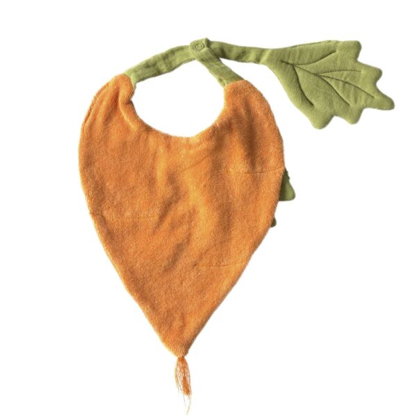 Babero para bebé con diseño de sandía. Perfecto para evitar manchas durante comidas en sus primeros meses. Un básico práctico con un toque divertido.
